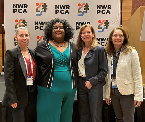 (From left to right) HRSA IEA Region 10 Senior leaders Gloria Andia and Sharon Turner, and BPHC senior leaders Tonya Bowers and Tracey Orloff.