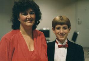Portrait of Ryan White and his mother Jeanne
