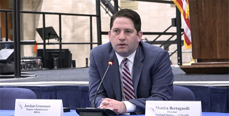 HRSA Deputy Administrator Jordan Grossman presents at the 2024 HHS Annual Tribal Budget and Policy Consultation