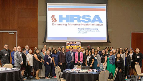 Group portrait of attendees to the Arizona Convening of the Enhancing Maternal Health Initiative.