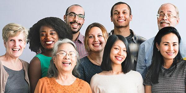 group of people smiling