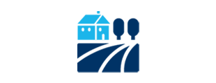 An icon depicting a rural area.